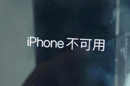 三穗苹果服务网点分享锁屏界面显示“iPhone 不可用”如何解决 